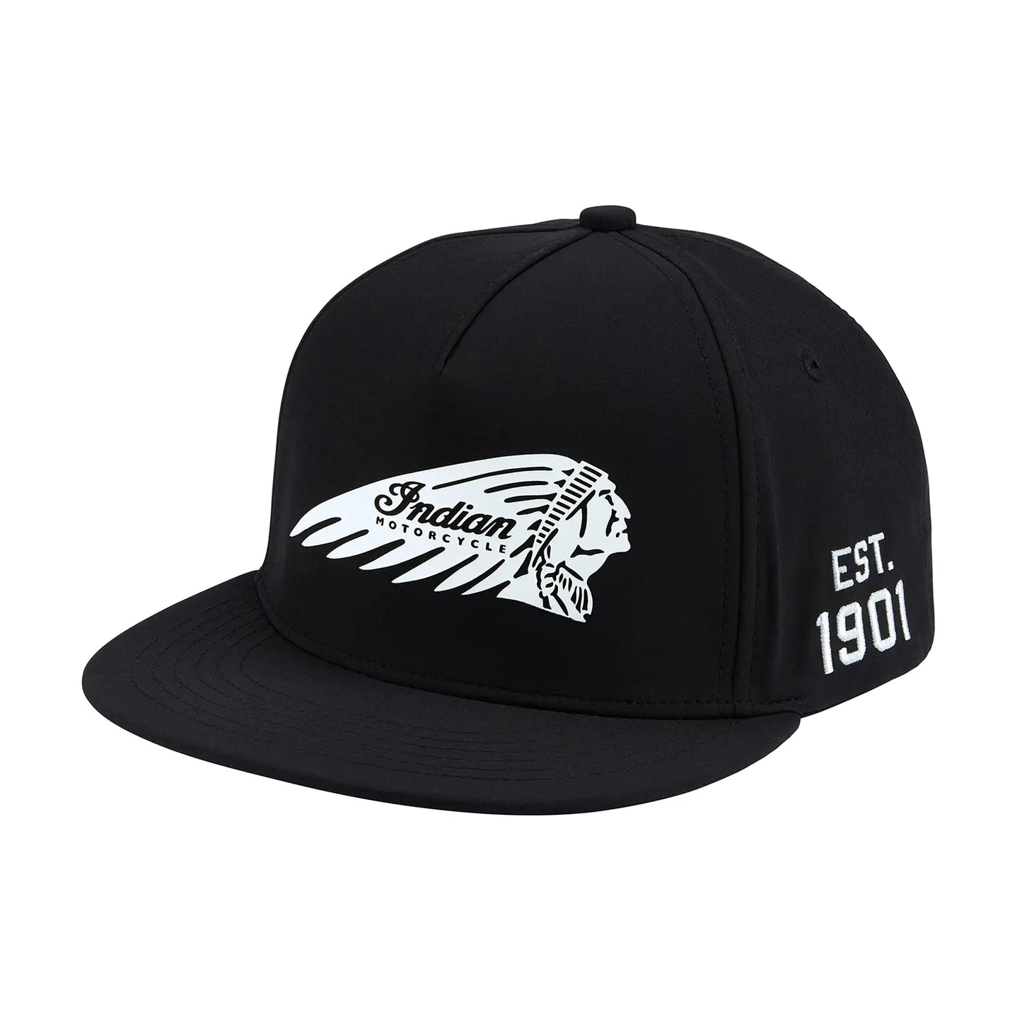 Indian Headdress Flat Brim Cap, Black 2865757