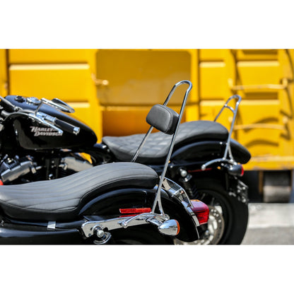 Tall Sissy Bar W/ Pad Chrome Dyna 06 17