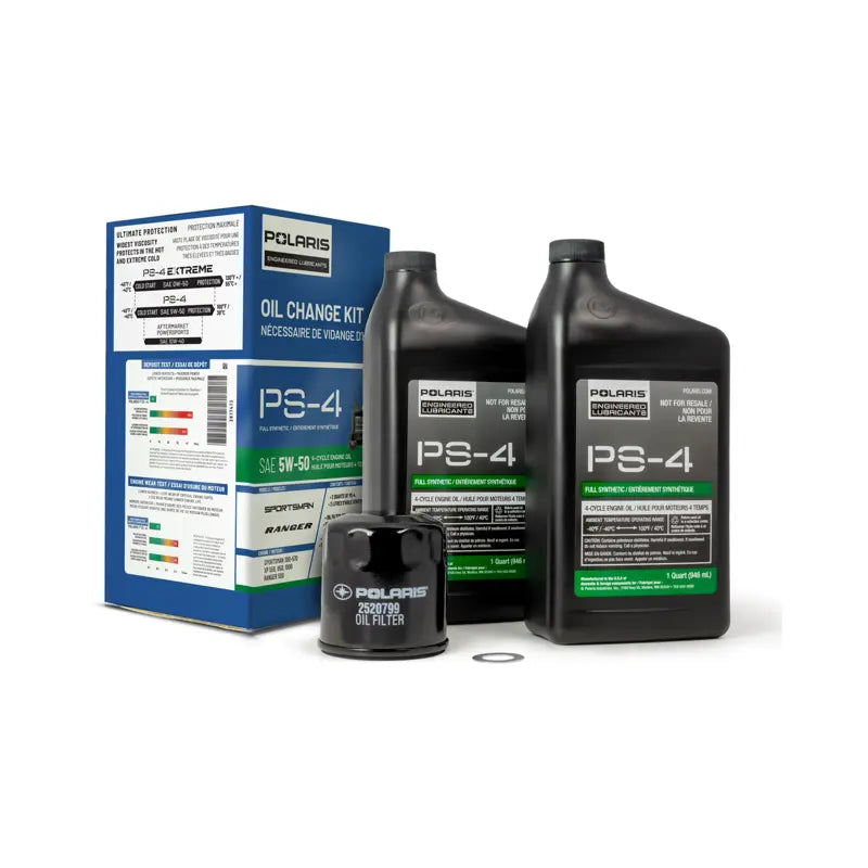 Full Synthetic Oil Change Kit, 2877473, 2 Quarts of PS-4 Engine Oil and 1 Oil Filter
