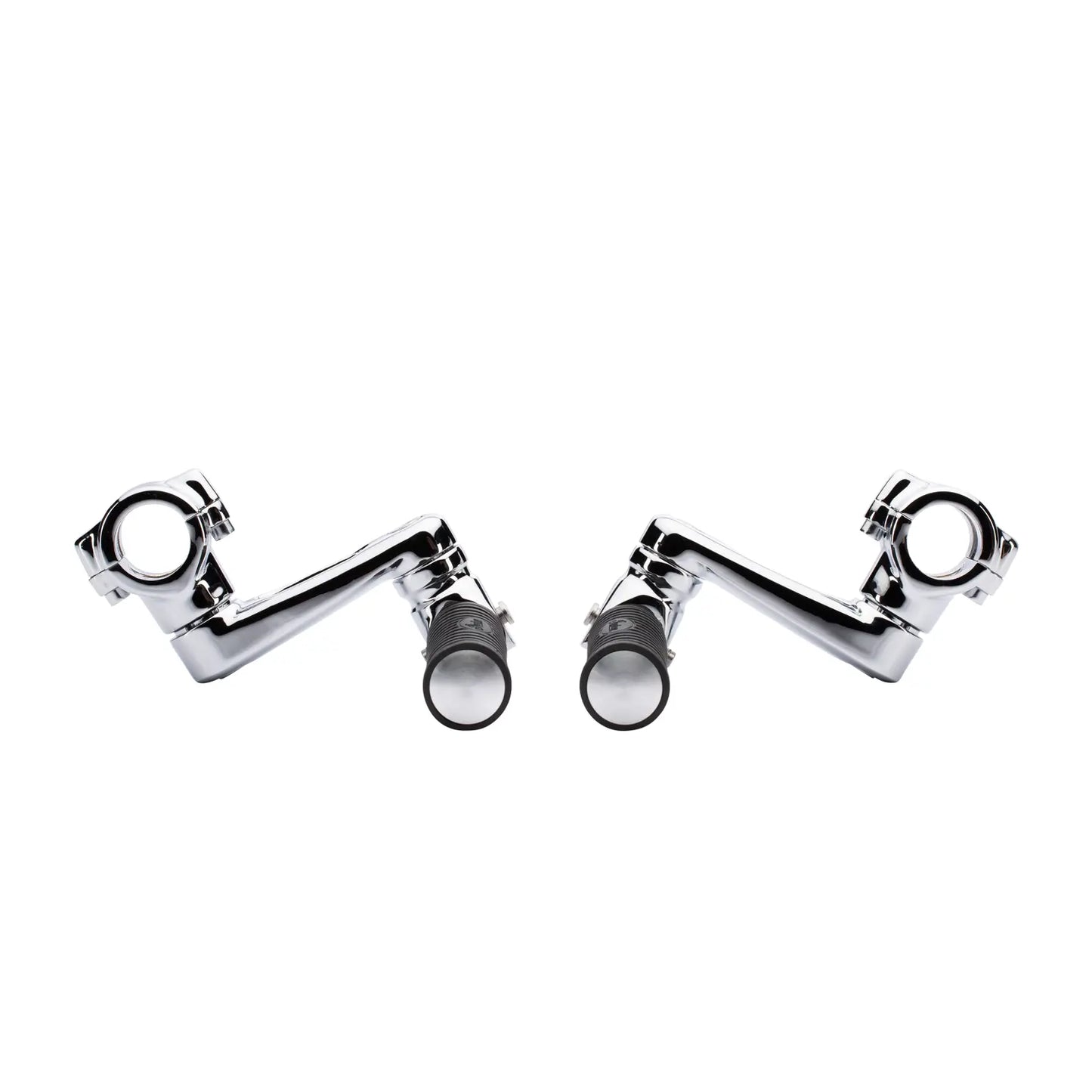 Indian Infinite Highway Pegs in Chrome, Pair - 2889653-156