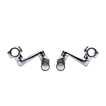 Indian Infinite Highway Pegs in Chrome, Pair - 2889653-156