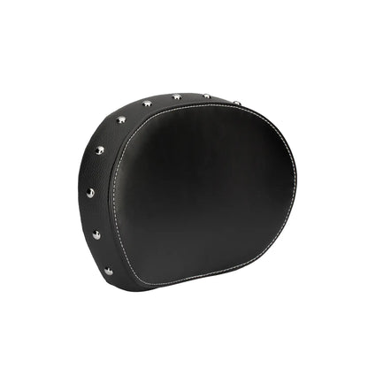 Indian Genuine Leather Passenger Backrest Pad Black With Studs - 2879666-02