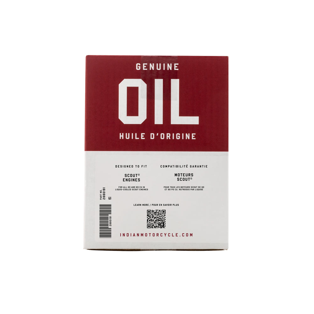 
                      
                        Indian Motorcycles - Scout Oil Change Kit 15W-60 4 Qt - 2880191
                      
                    