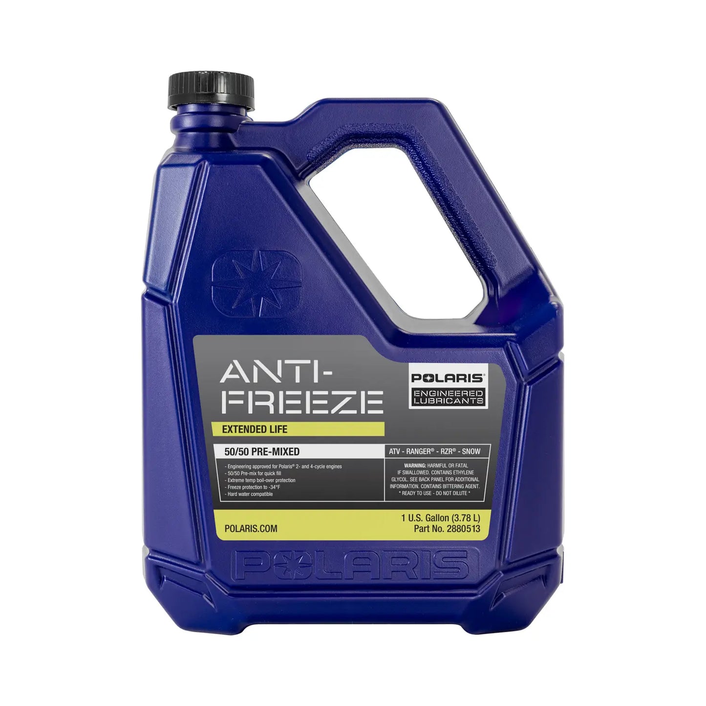 Polaris 50/50 Premix Extended Life Antifreeze, Snowmobiles and ORV Aluminum Cooling Systems