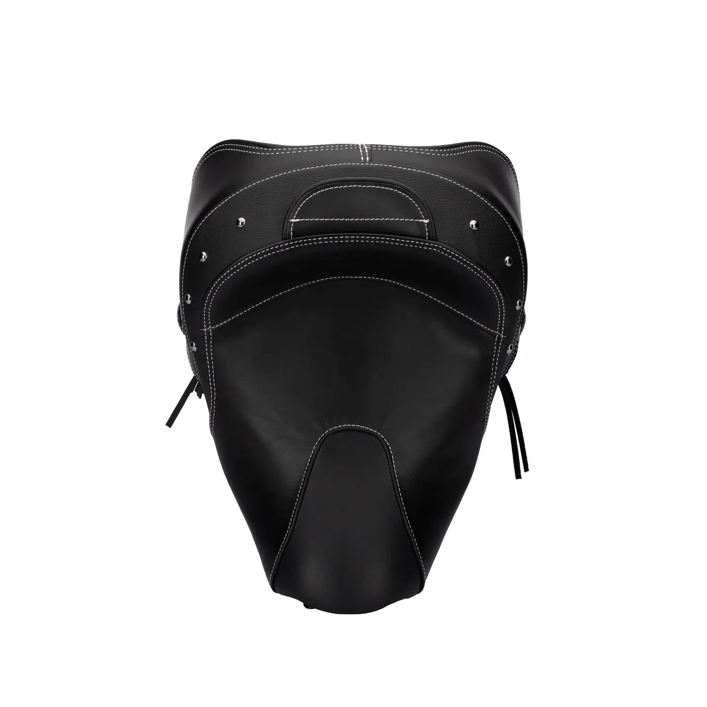 Indian Genuine Leather Standard Reach Heated Solo Seat, Black - 2880733-02