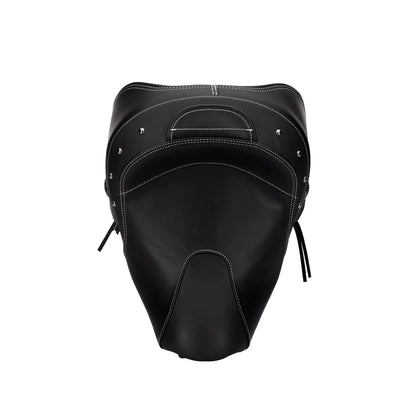Indian Genuine Leather Standard Reach Heated Solo Seat, Black - 2880733-02
