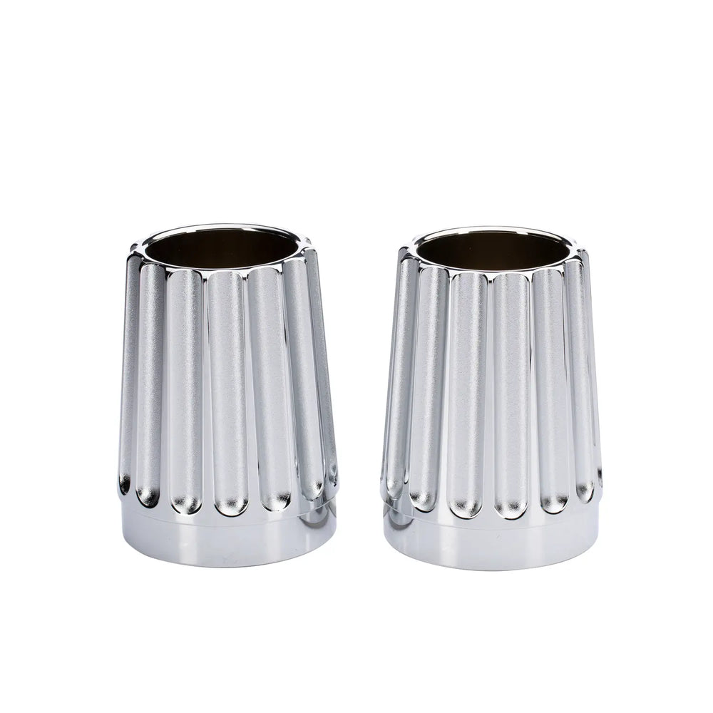 Indian Motorcycle New OEM Chrome Grooved Billet Exhuast Tips, 2880799-156