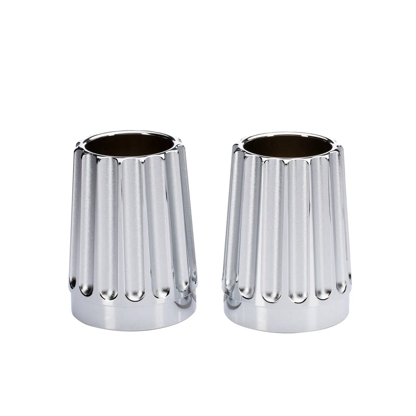Indian Motorcycle New OEM Chrome Grooved Billet Exhuast Tips, 2880799-156