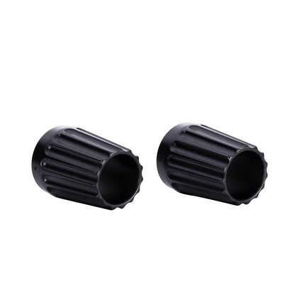 Indian Motorcycle Black Grooved Exhaust Tips - 2880799-266