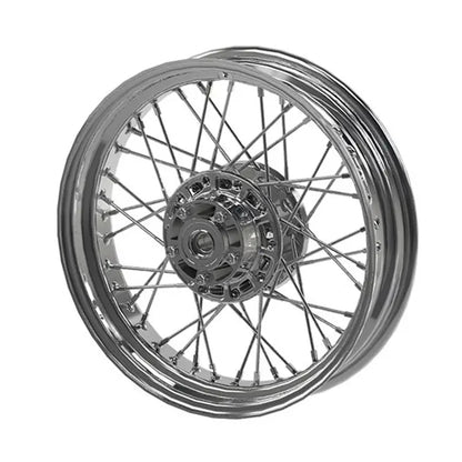 Steel 16 in. Laced Front Wheel, Chrome