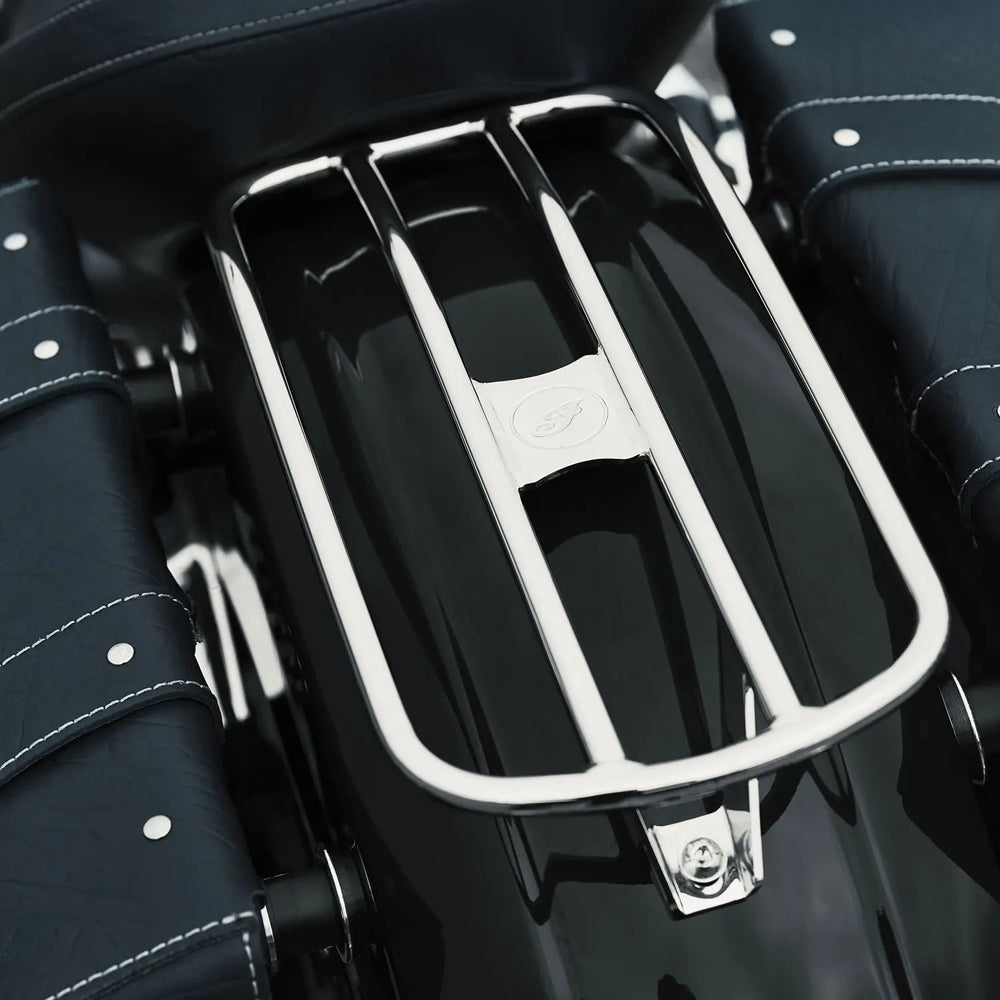 
                      
                        Indian Motorcycle Solo Luggage Rack, Chrome - 2880900-156
                      
                    