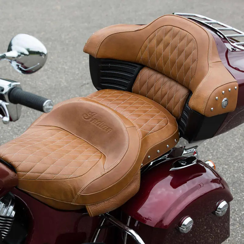 
                      
                        Indian Motorcycle Genuine Leather Extended Reach Heated Touring Seat - 2882423-06
                      
                    