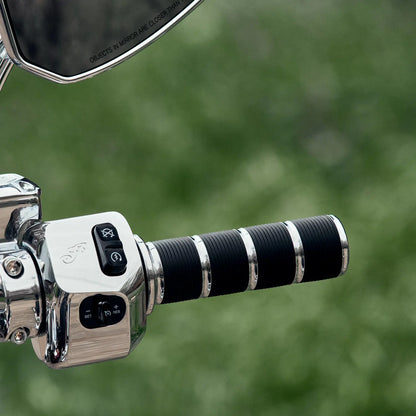 Indian Select Handlebar Chrome Grips, Pair - 2882828-156