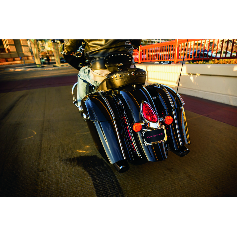 Kuryakyn Saddlebag Top Trim Indian Chrome