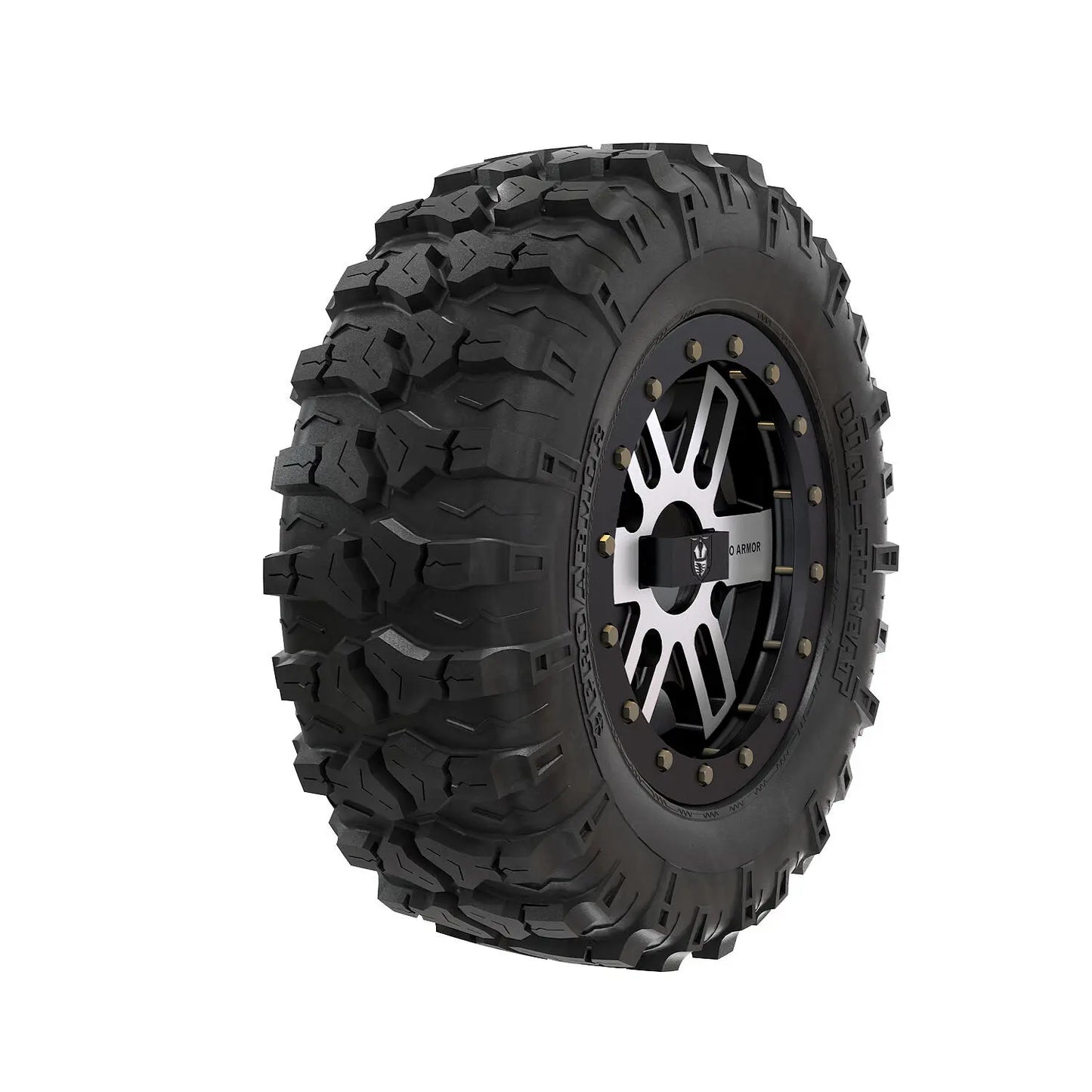 Pro Armor Wheel & Tire Set: Dual-Threat 26" R14 4301 Beadlock Accent - 2883217