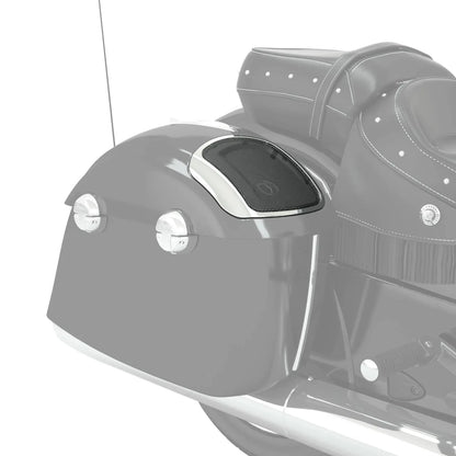 PowerBand Audio Classic Chrome Saddlebag Speaker Bezels, Pair - 2883669-156