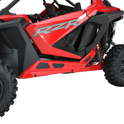 Polaris RZR Low Profile Rock Sliders, 2-Seat Red/Black