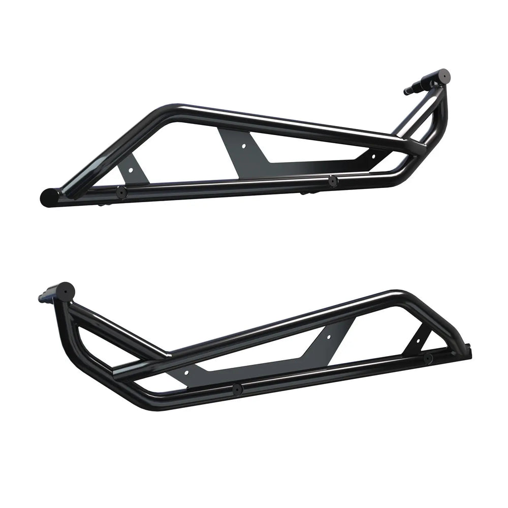 Polaris RZR Pro HD Extreme Kick-Out Rock Sliders, 2-Seat Black/Red