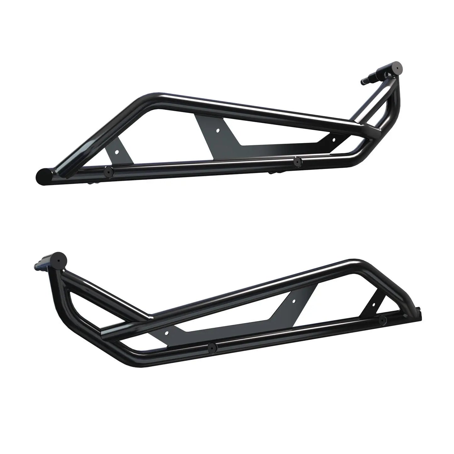 Polaris RZR Pro HD Extreme Kick-Out Rock Sliders, 2-Seat Black/Red