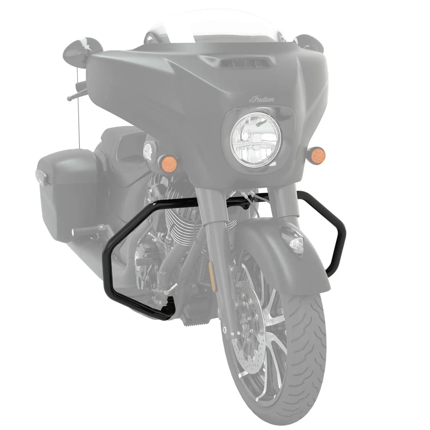 Indian Thunder Black Steel Front Highway Bars, Pair - 2884063-266