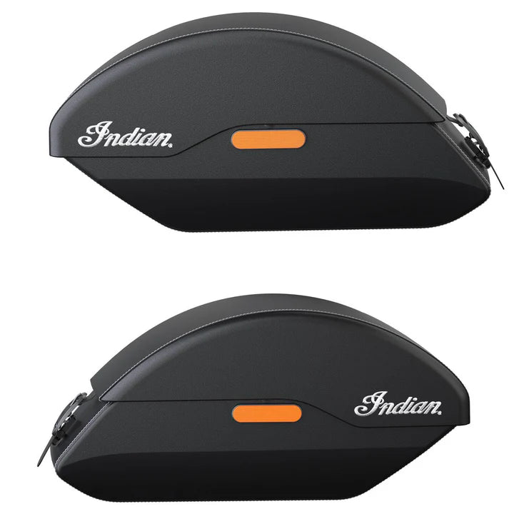 Indian Quick Release Semi-Rigid Saddlebags -Black