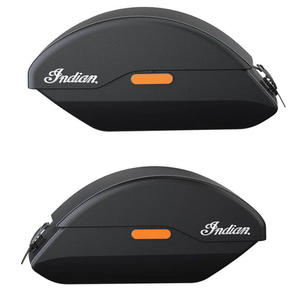 Indian Quick Release Semi-Rigid Saddlebags -Black