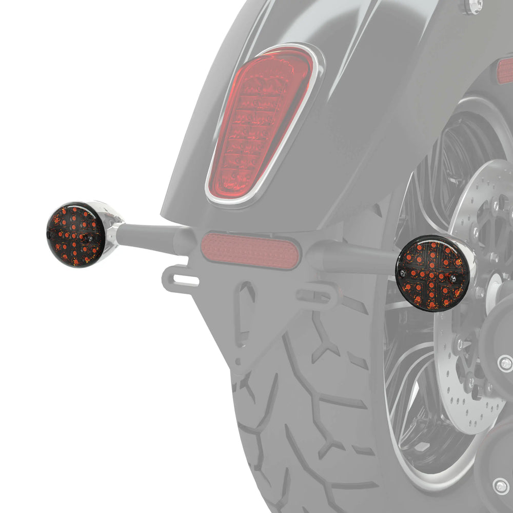 Indian Front and Rear Turn Signals in Smoke, 4 Pack - 2884129