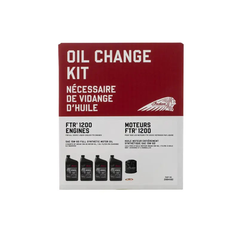 FTR Oil Change Kit, 4 Quarts of Full Synthetic 15W60 Motor Oil - 2884182