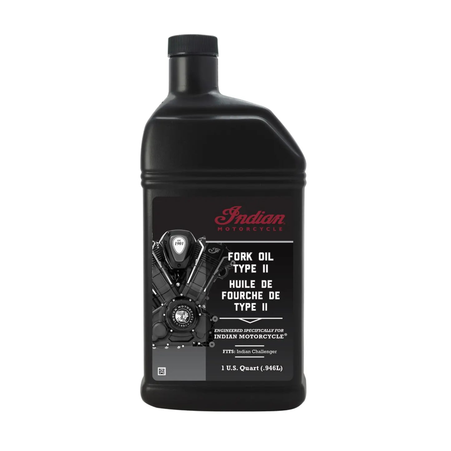 Indian Motorcycle Fork Oil, Type II for all Indian Motorcycle Challenger Models, 2884244, 1 Quart, Part 2884244
