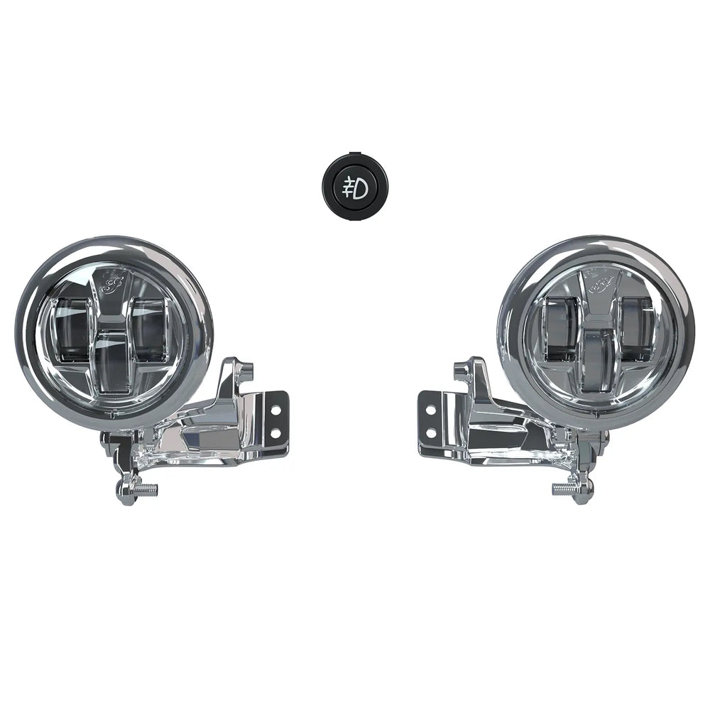 Indian Chrome Pathfinder S LED Driving Lights Mount - 2884711-156