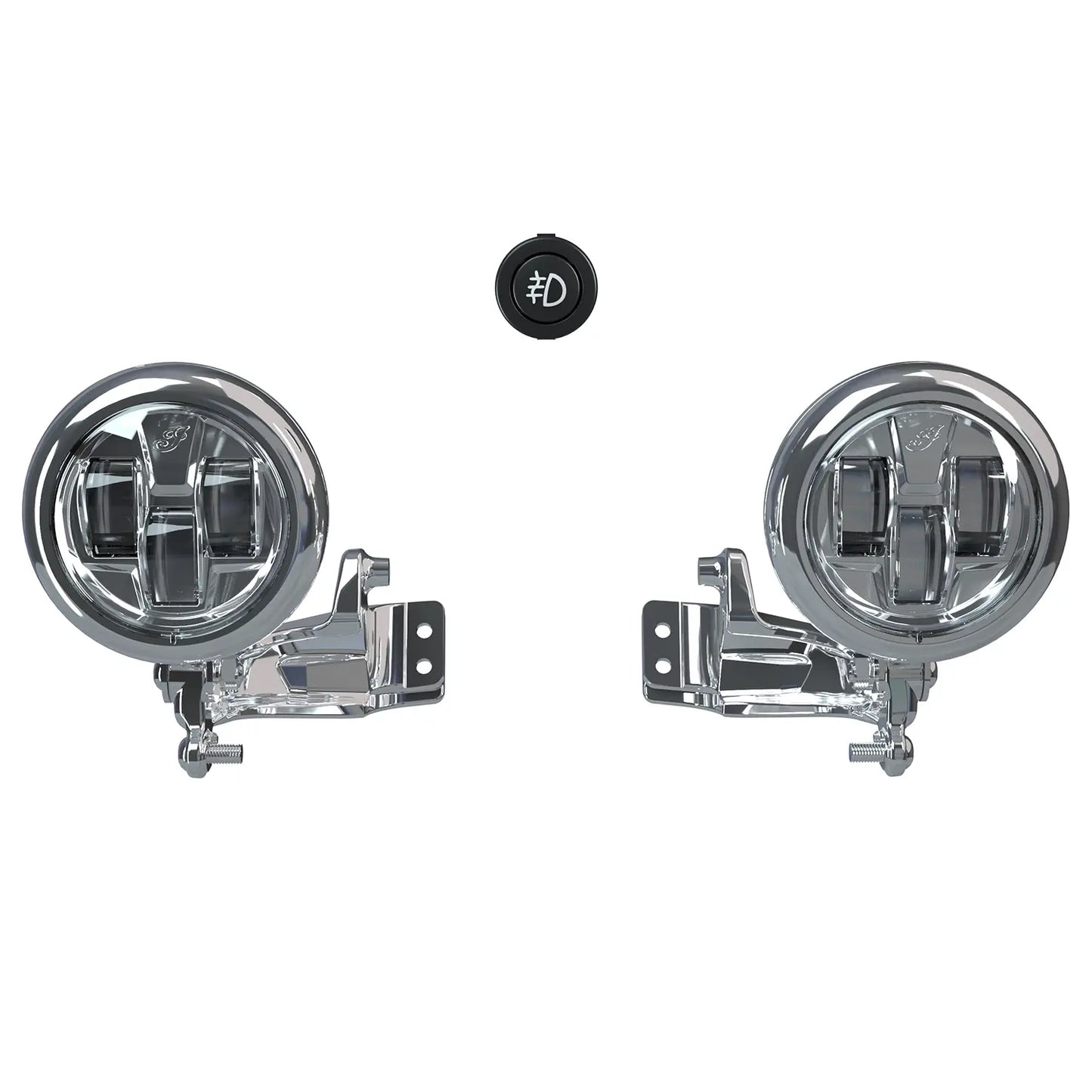 Indian Chrome Pathfinder S LED Driving Lights Mount - 2884711-156