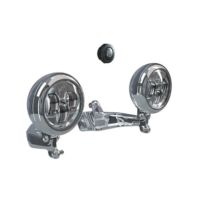 Indian Chrome Pathfinder S LED Driving Lights Mount - 2884711-156