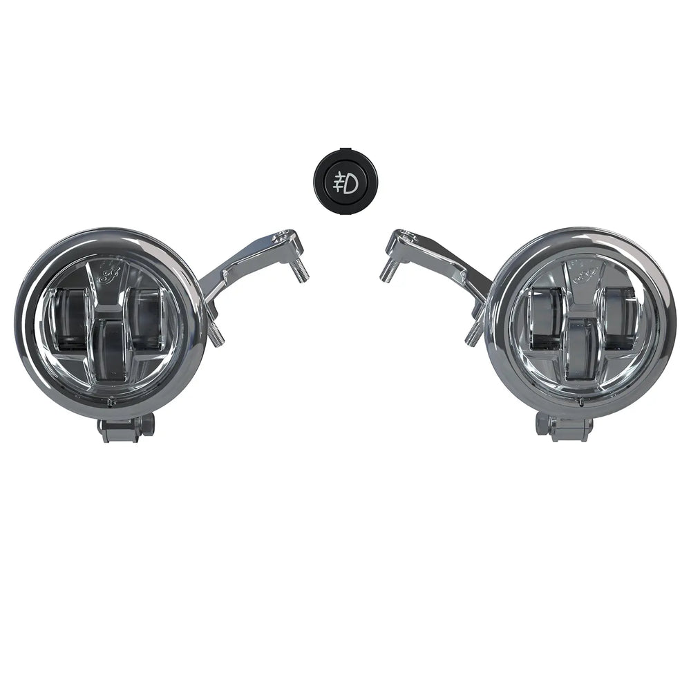 Indian Chrome Pathfinder S LED Driving Lights Mount - 2884899-156