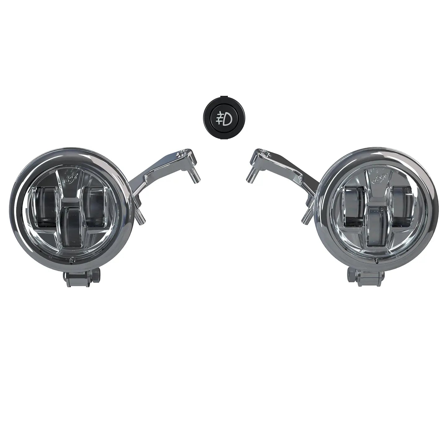 Indian Chrome Pathfinder S LED Driving Lights Mount - 2884899-156