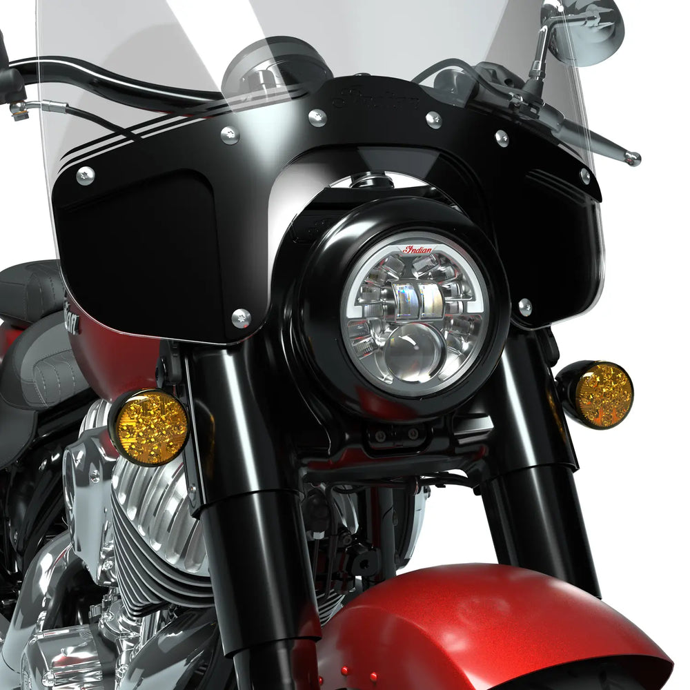 
                      
                        Indian Motorcycle Chrome Pathfinder 5 ¾ in. Adaptive LED Headlight - 2884995-156
                      
                    
