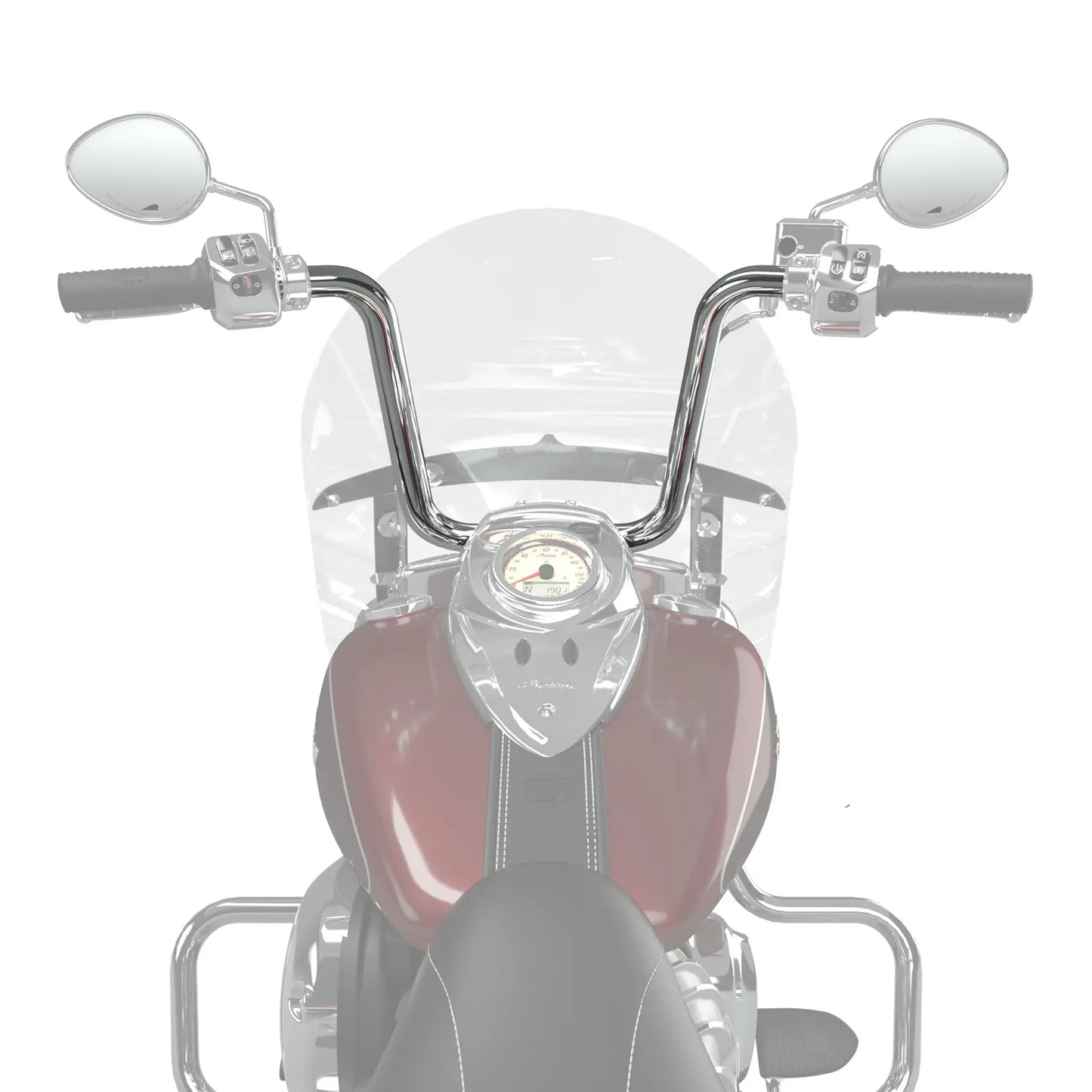 Indian Motorcycle Polished 16 in. Ape Hanger Handlebar Kit - 2885137-410