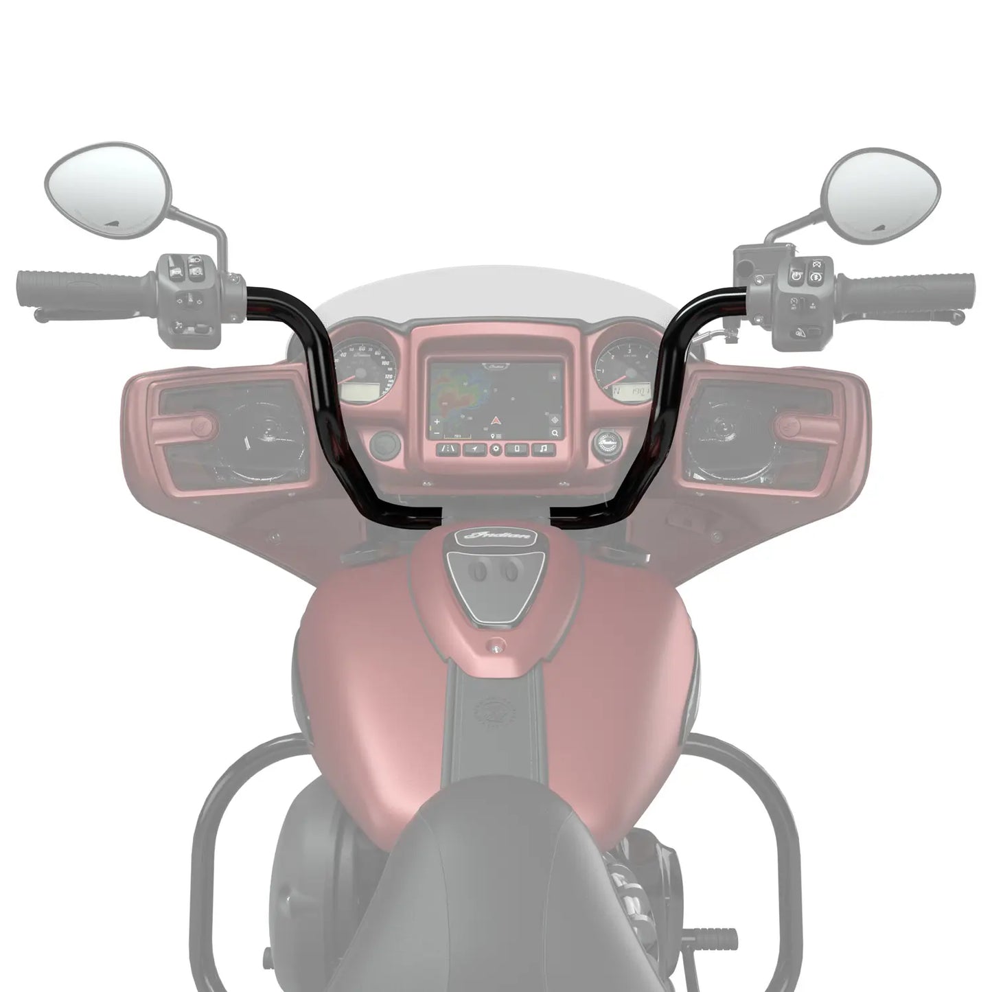 Indian Motorcycle Black Mid Rise Handlebar - 2885138-266