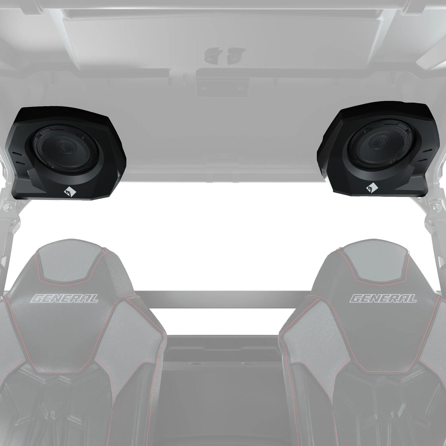Polaris Stage 2 & 3 Audio Kit - Front + Rear Speakers by Rockford Fosgate® for RIDE COMMAND - 2885163