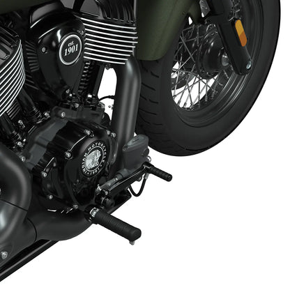 Indian Mid Foot Controls with Pegs, Cruiser Black - 2889214-266