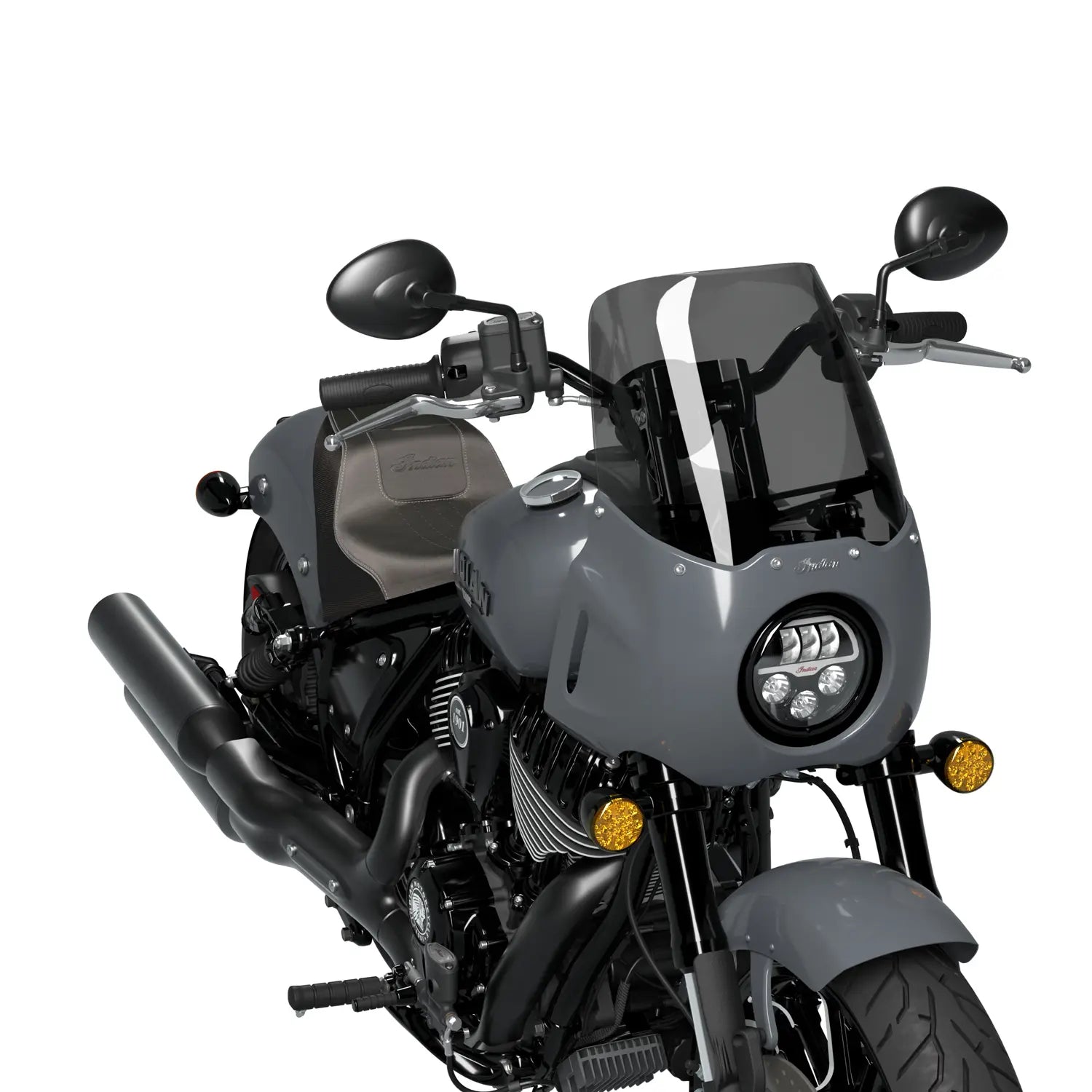 Indian Chief Quarter Fairing Tall Flared Wind Deflector, Tinted 2891788