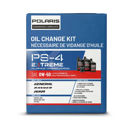 Full Synthetic Oil Change Kit, 2.5 Qts. Of PS-4 Extreme 0W-50 Engine Oil, 1 Oil Filter and Crush Washer, Part 2890057