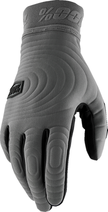 100% Brisker Xtreme Gloves - Charcoal - Small 10030-00006