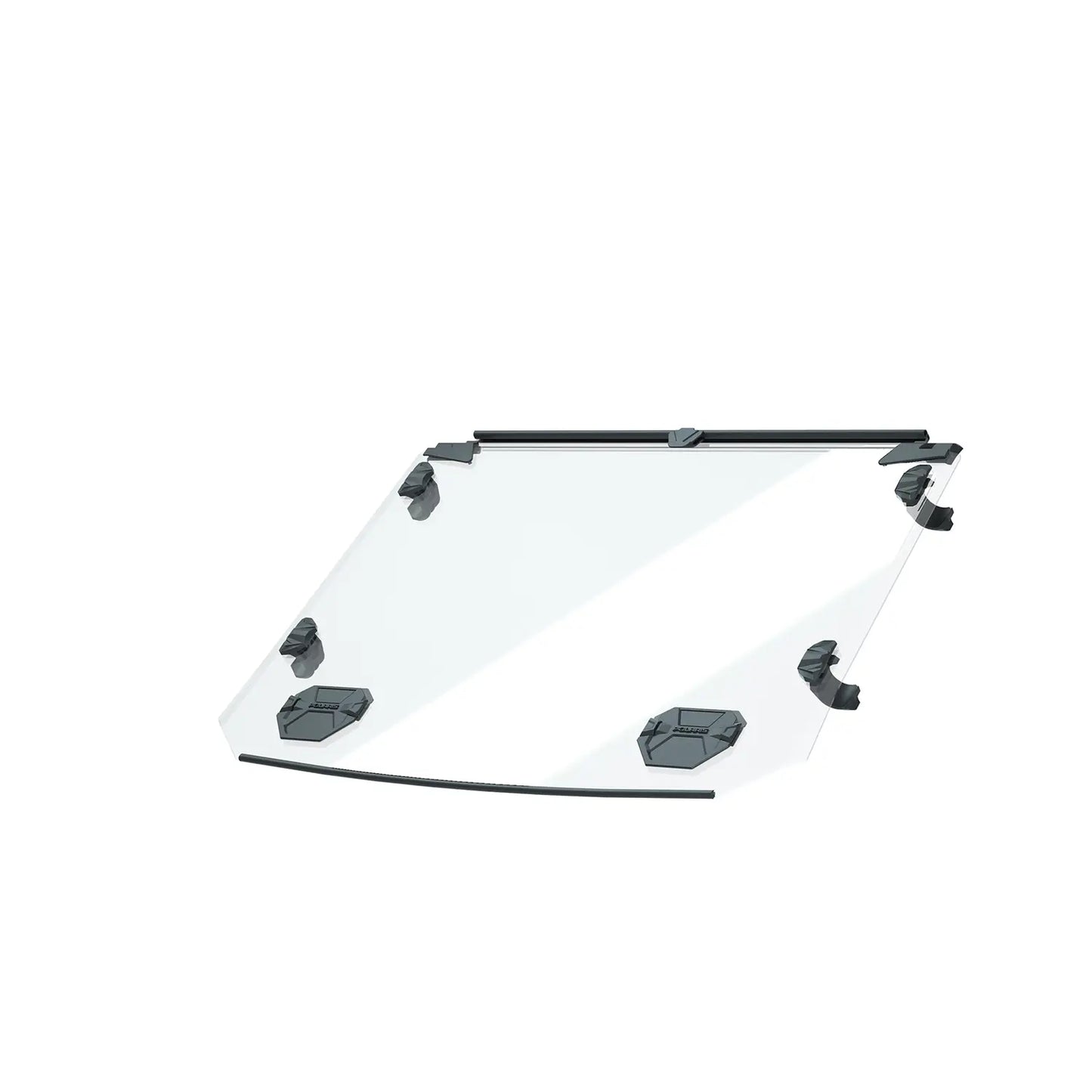 Polaris Pro R Lock & Ride Full Vented Windshield - Hard Coat Poly, 2-Seat - 2890376
