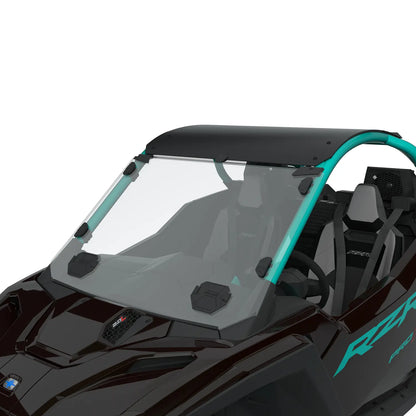 Polaris Pro R Lock & Ride Full Vented Windshield - Hard Coat Poly, 2-Seat - 2890376