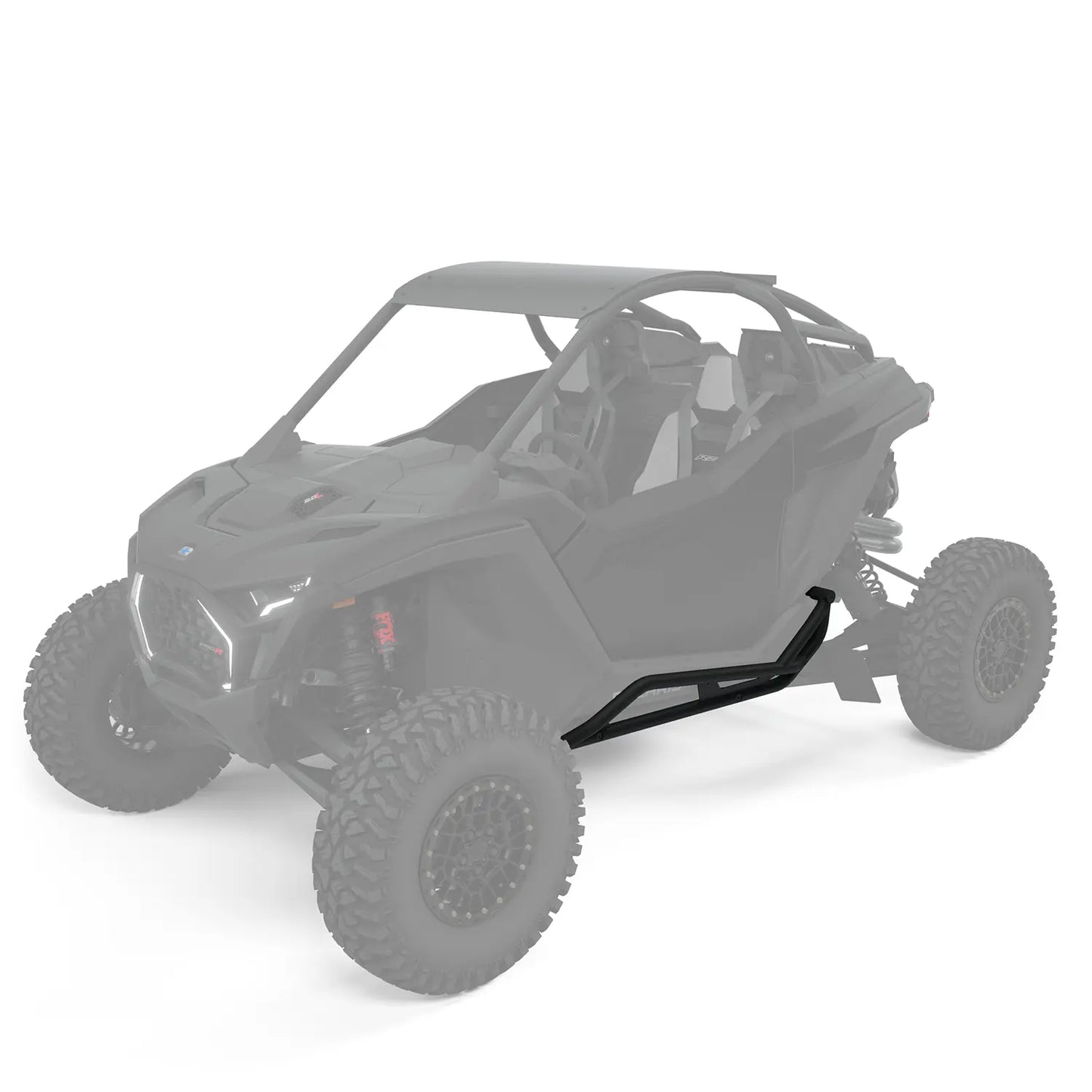 Polaris RZR Pro HD Extreme Kick-Out Rock Sliders, 2-Seat Black/Red