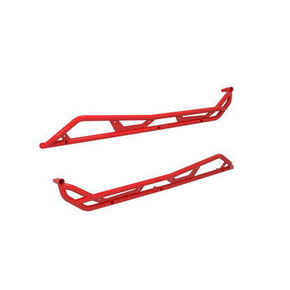 Polaris Pro HD Extreme Kick-Out Rock Sliders, 4-Seat Red/Black