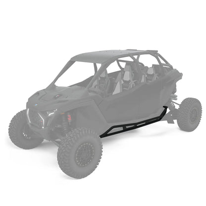 Polaris Pro HD Extreme Kick-Out Rock Sliders, 4-Seat Red/Black