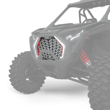 Polaris Pro Armor Aluminum Front Grille Red-Lime-Orange