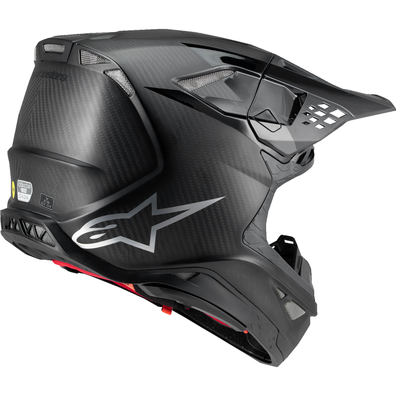 ALPINESTARS Supertech M10 Helmet - Fame - MIPS? - Black Carbon - XS 8300423-1902-XS