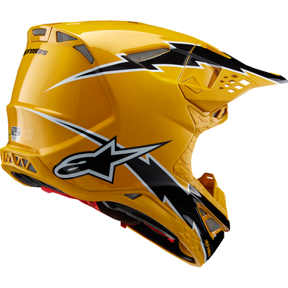 ALPINESTARS Supertech M10 Helmet - Ampress - MIPS? - Gloss Black/Yellow - Large 8300823-1414-L